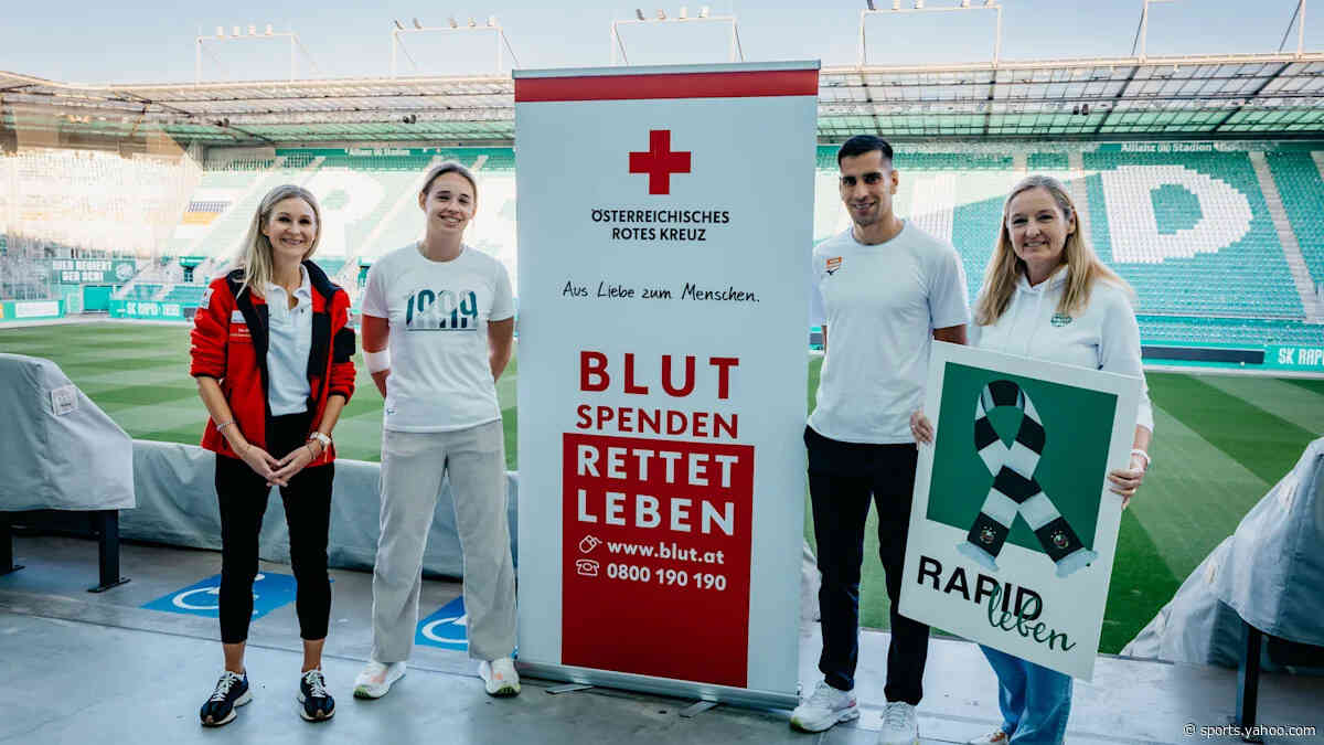 SK Rapid fans give blood in latest donation campaign to support Austrian Red Cross