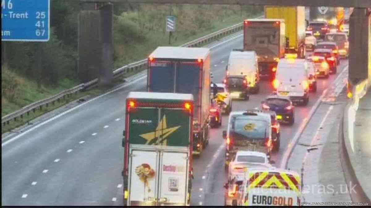 M6 LIVE as all traffic held after 'multiple lorries' crash amid long delays - updates