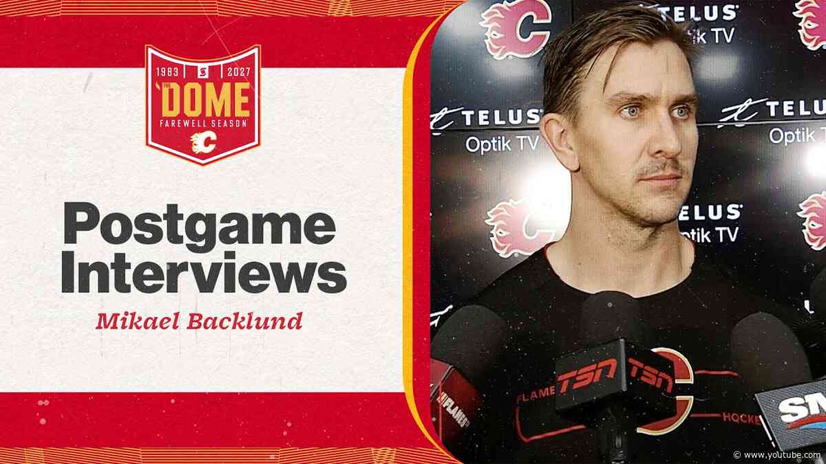 Post-Game - Mikael Backlund | Flames vs. Avalanche | 08.10.26