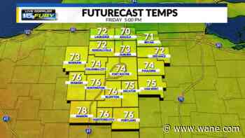 Nice end to workweek, rain over the weekend