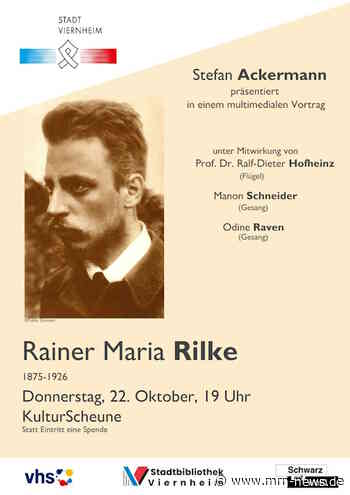 Viernheim – Amt für Kultur, Bildung und Soziales:  Was hat Lady Gaga mit Rilke zu tun? – Multimedialer Abend mit Stefan Ackermann in der KulturScheune