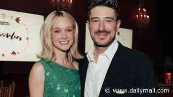 Carey Mulligan cosies up to musician husband Marcus Mumford at charity event after he detailed losing 5st by going sober, surfing and taking a gym rig on tour