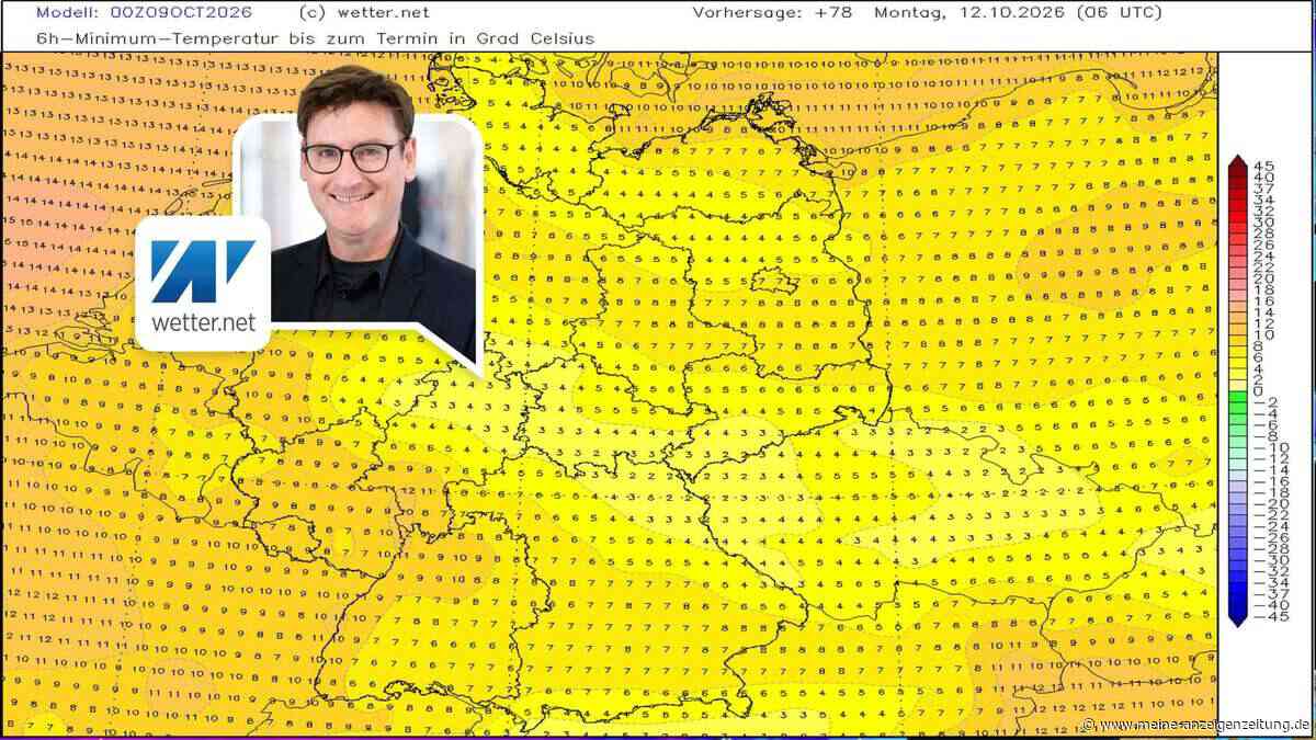Wetter-Wende wird jetzt richtig frisch – erster Herbst-Frost steht kurz bevor