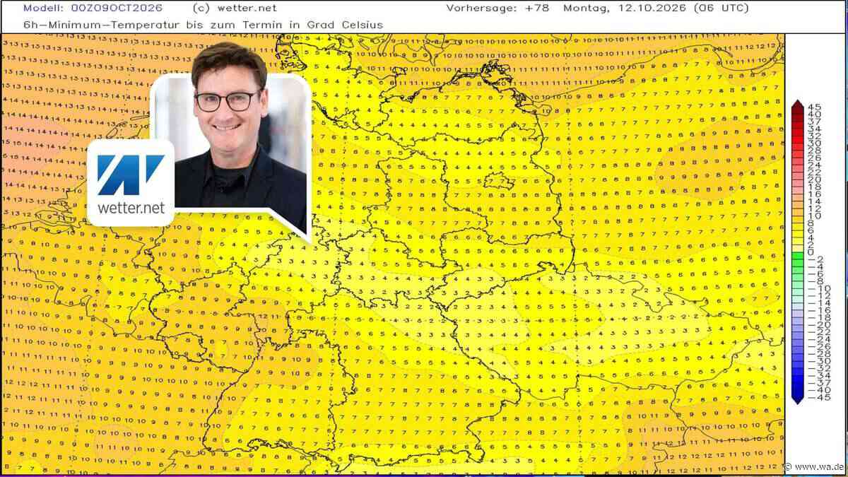 Wetter-Wende wird jetzt richtig frisch – erster Herbst-Frost steht kurz bevor