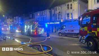 Firefighters tackle blaze in central Brighton