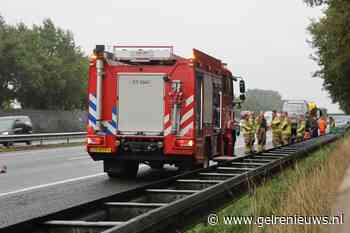 Vier accu’s vliegen in brand in laadruimte bestelbus
