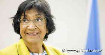 Navi Pillay reageert verbaasd als ze in rechtbank hoort dat ze Nobelprijs krijgt: ‘Misschien deel ik deze met Trump’