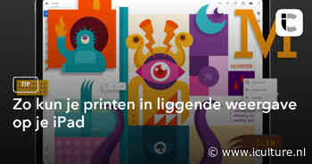 Zo kun je printen in liggende weergave op je iPad