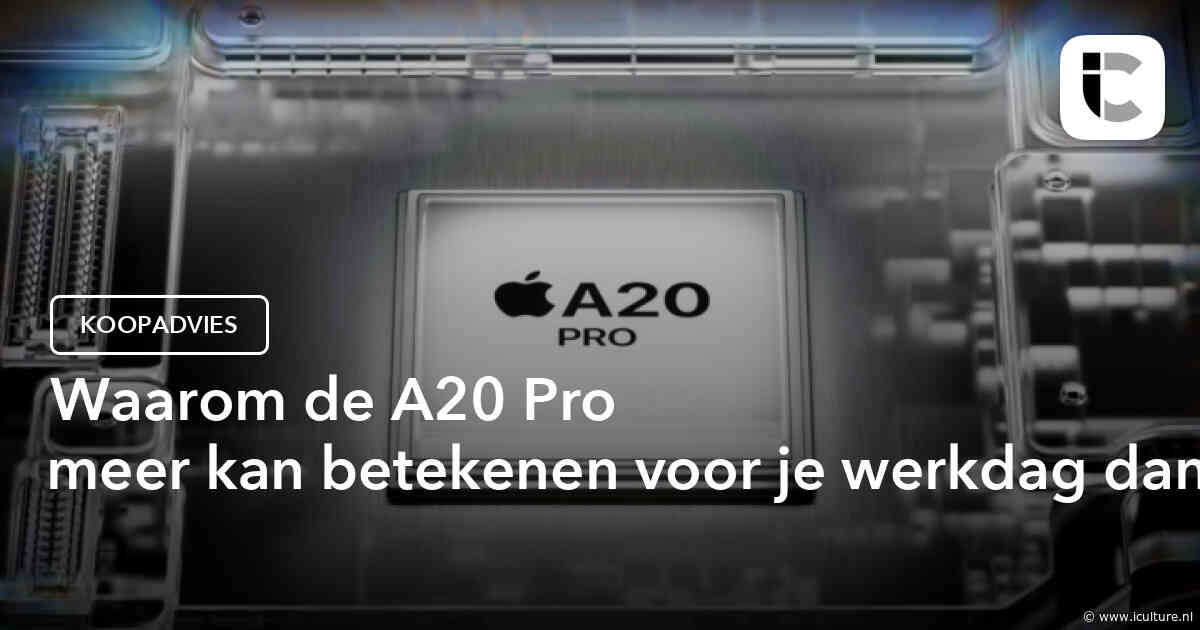 Waarom de A20 Pro meer kan betekenen voor je werkdag dan extra snelheid