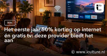 Het eerste jaar 50% korting op internet én gratis tv: deze provider biedt het aan