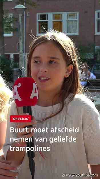 Buurt moet afscheid nemen van geliefde trampolines