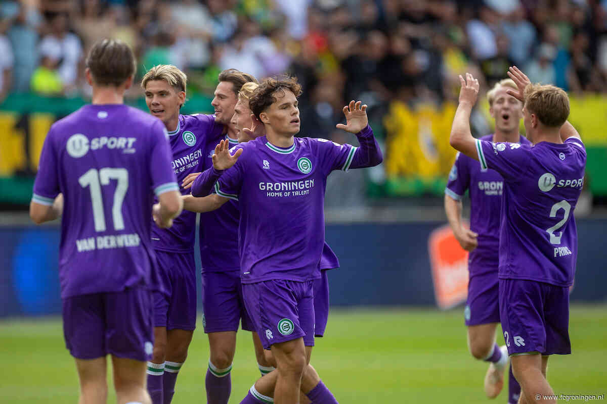 FC Groningen maakt herstart competitie in Rotterdam