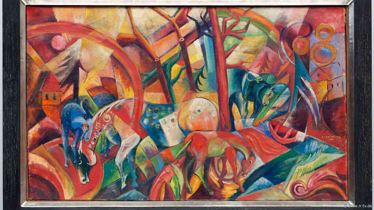 "Rotes Bild mit Pferden": Spektakulärer Kunstskandal: Fälscher will Bild zurück