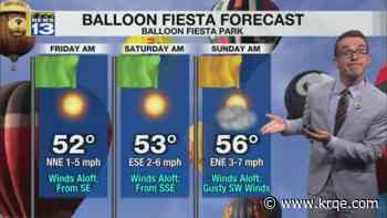 Dry and mild weather around New Mexico ahead of rain chances