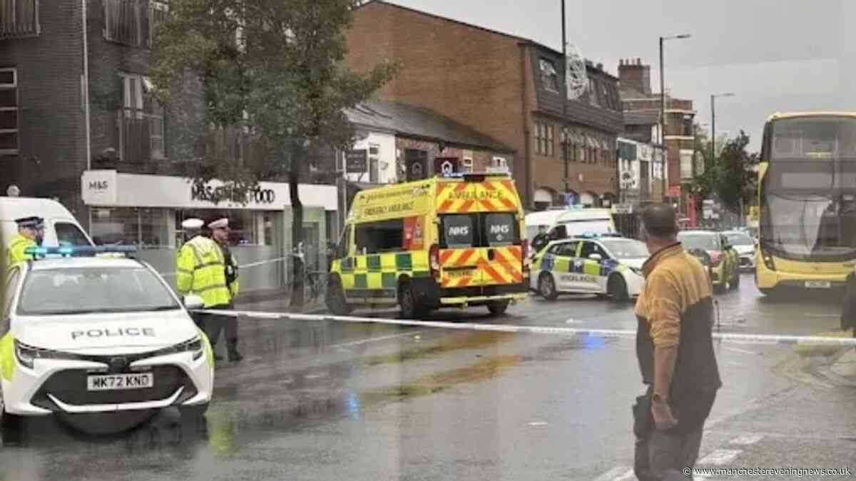 Didsbury road shut off by police as woman rushed to hospital in serious incident