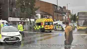 Didsbury road shut off by police as woman rushed to hospital in serious incident