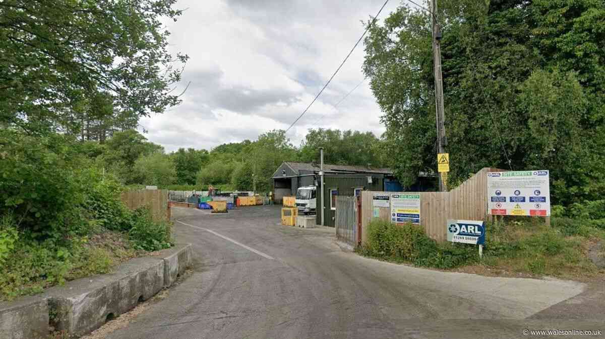 Man dies at recycling centre in Ammanford