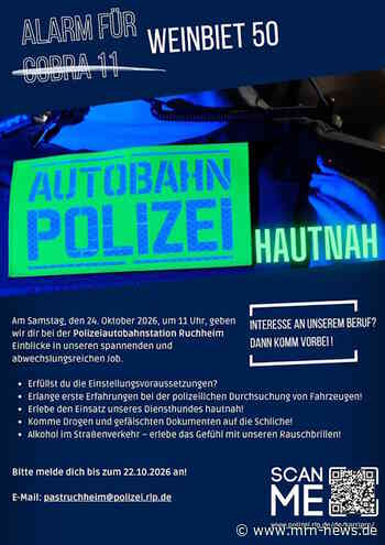 Ludwigshafen/Ruchheim – Polizeiautobahnstation Ruchheim – Alarm für „Weinbiet 50“ – Autobahnpolizei hautnah