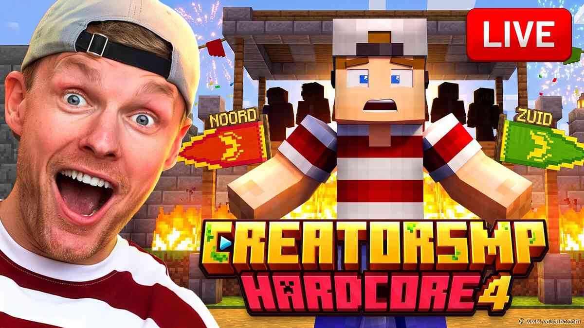 🔴 LIVE: WIE MOET ZUID VERLATEN?! CREATOR SMP4 HARDCORE!! - DAG 4
