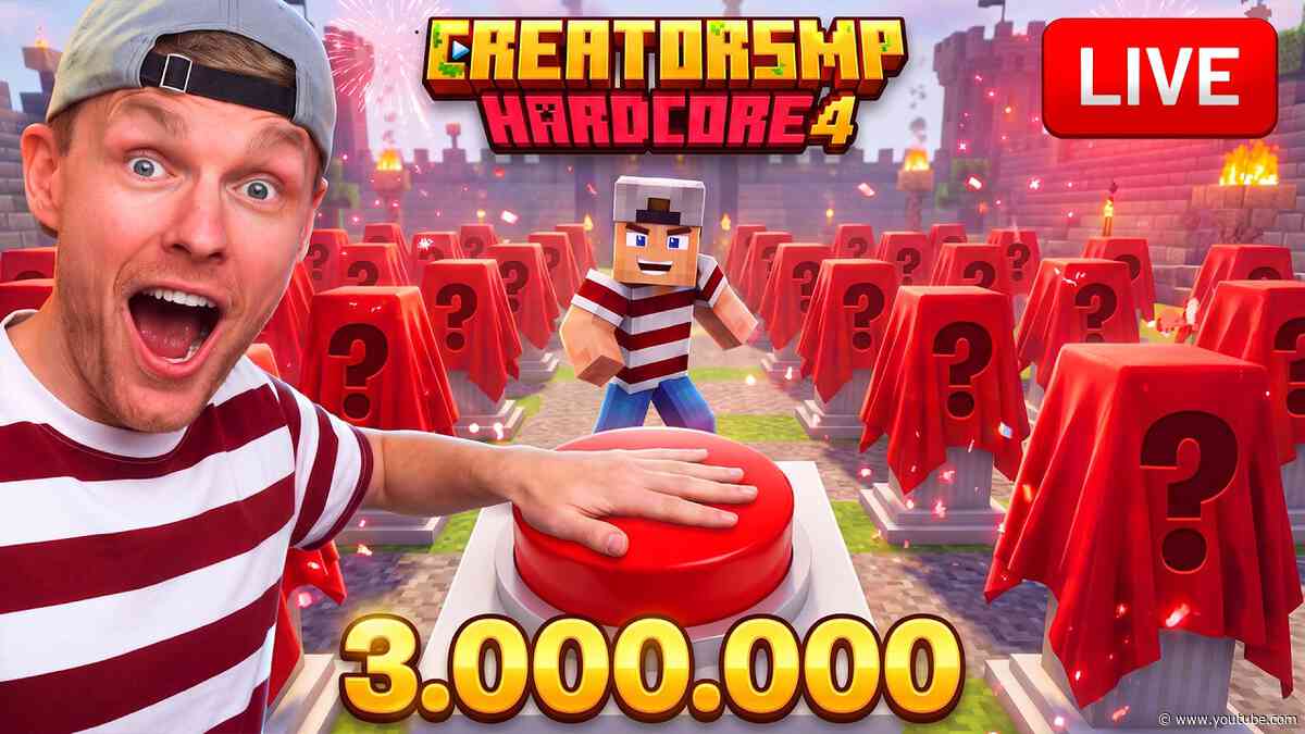 🔴 LIVE: 3 MILJOEN ABONNEES VIEREN MET CADEAU’S + SHOW!! CREATOR SMP4 HARDCORE!! - DAG 3