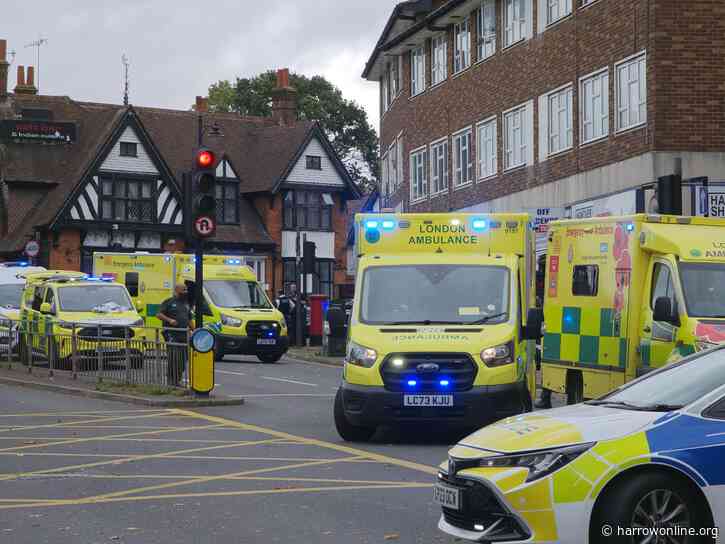 Emergency services respond to incident in South Harrow