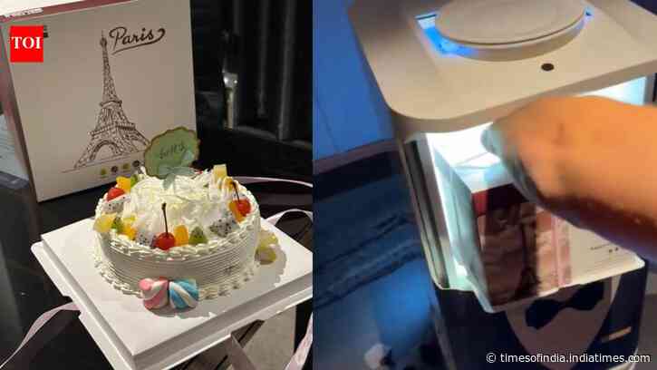 ‘Nobody ordered it’: Man wakes up to a birthday cake delivered by a robot at a hotel