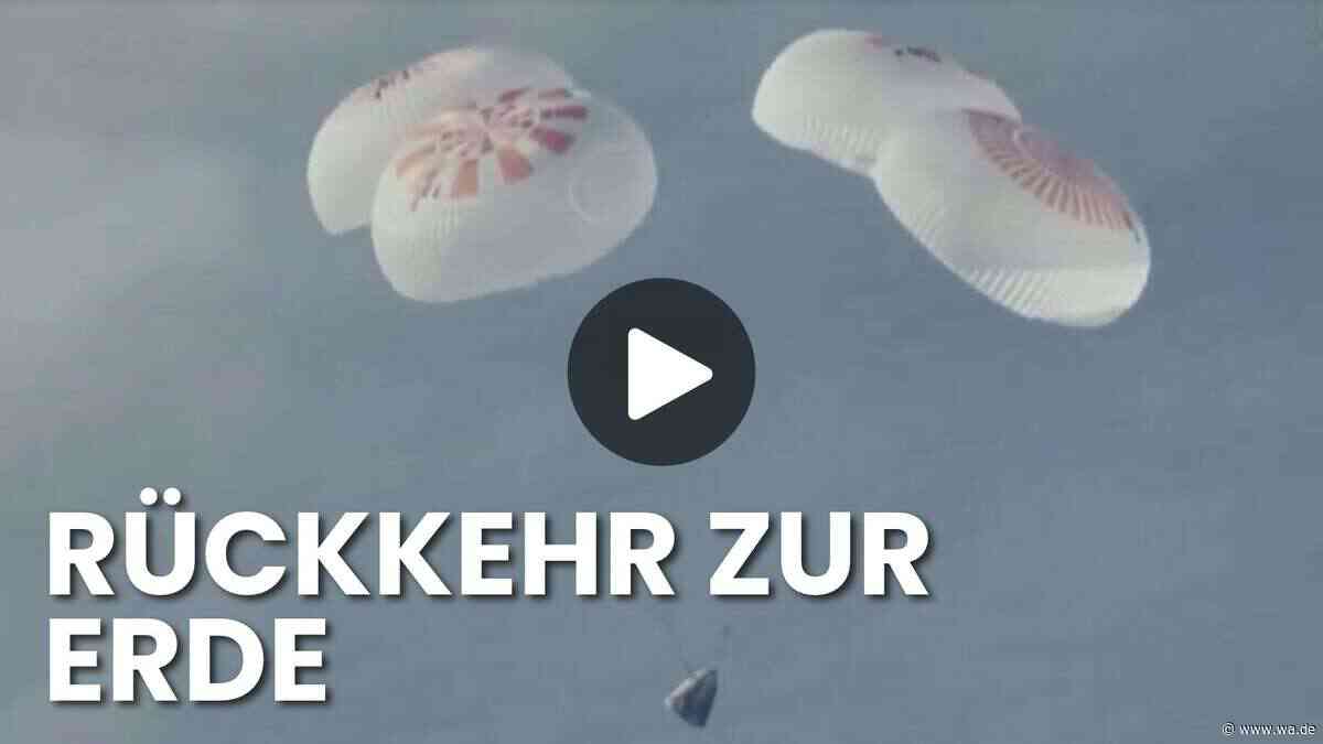 SpaceX-Crew kehrt nach 237 Tagen aus dem All zurück: Video zeigt die Landung