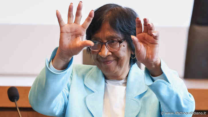 Nobel per la Pace a Pillay, le prime parole della giurista: “Io coraggiosa per la denuncia di genocidio a Gaza? Ho detto la verità”