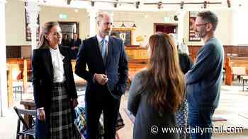 Kate and William arrive in Belfast to meet young people as part of prince's drive to tackle homelessness in UK