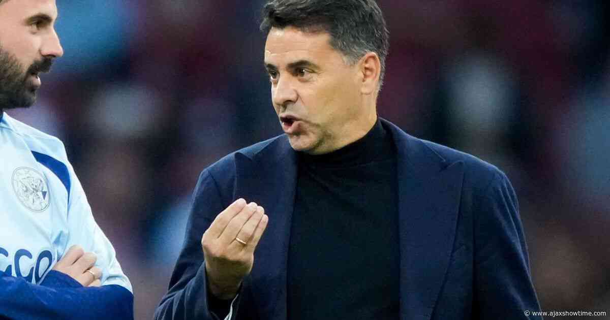 Míchel wil Ajax zien domineren tegen NEC: 'De filosofie is duidelijk'