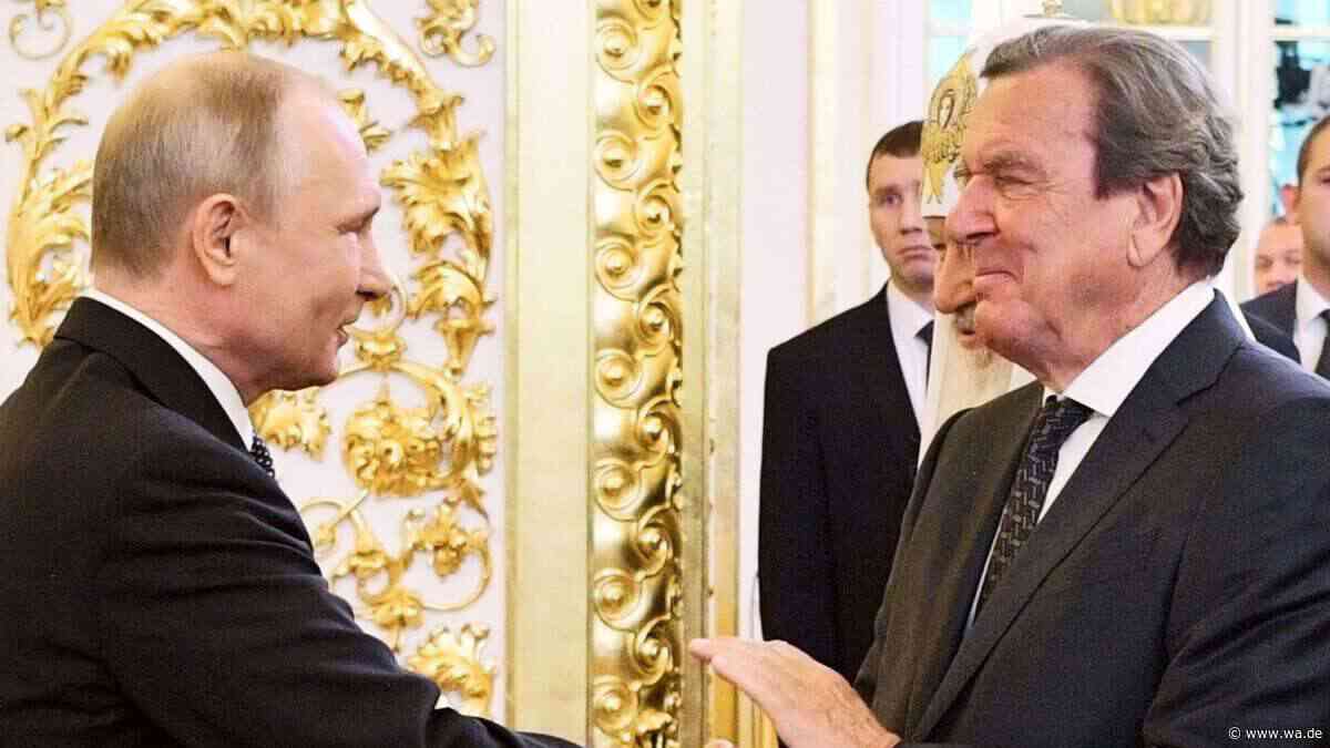 Dem Kreml auf den Leim gegangen: Schröder liefert Putin die Bilder