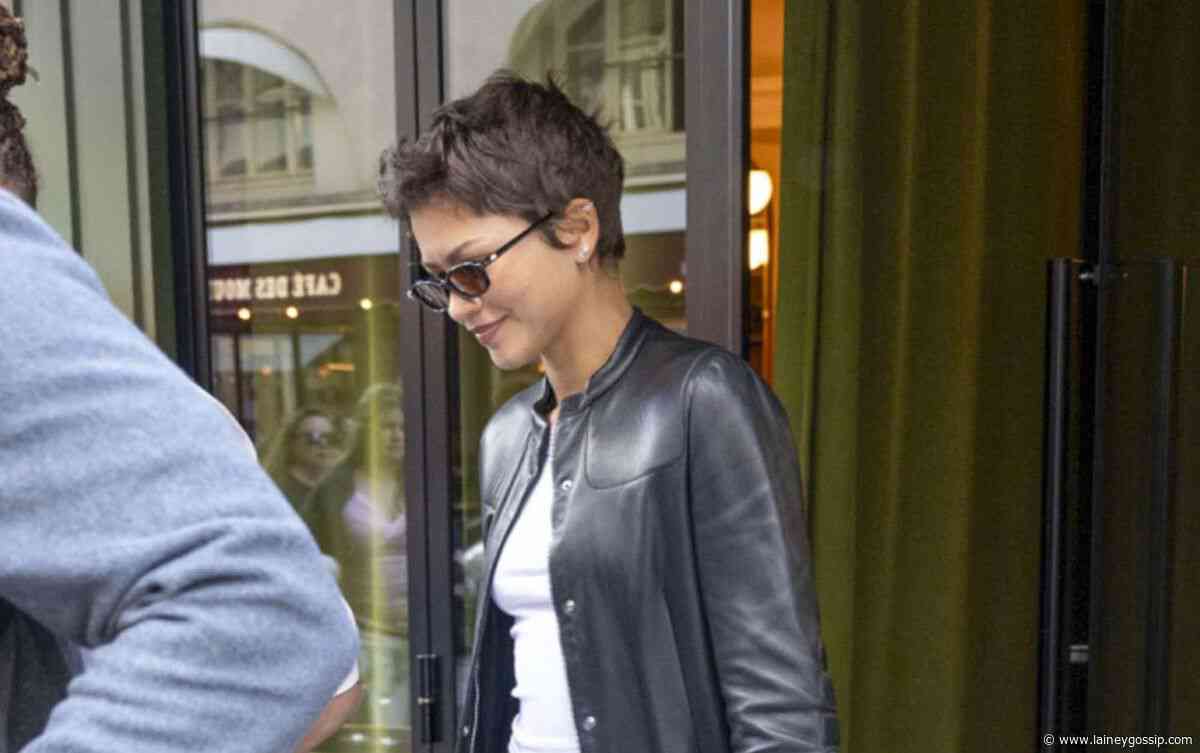 Zendaya and her pixie in Paris