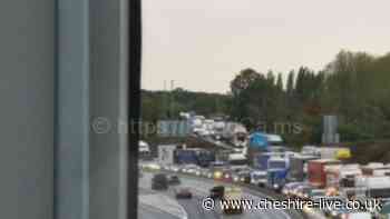 Recap as 'multiple lorries' in rush-hour Cheshire M6 smash