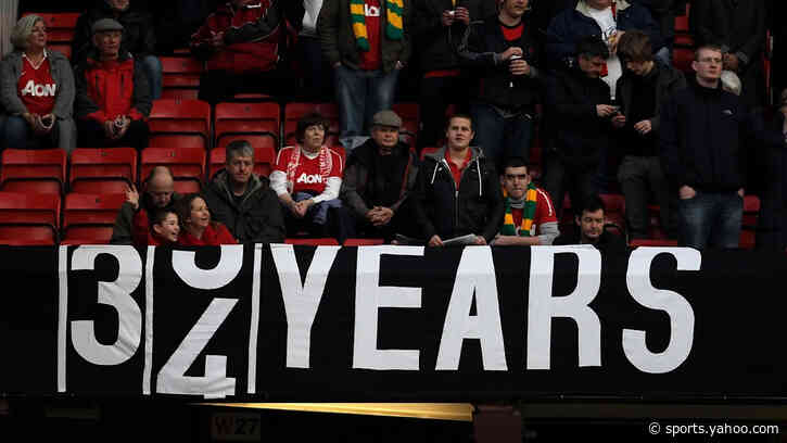 Manchester United fans bring back banner mocking Man City trophy drought after guilty verdict