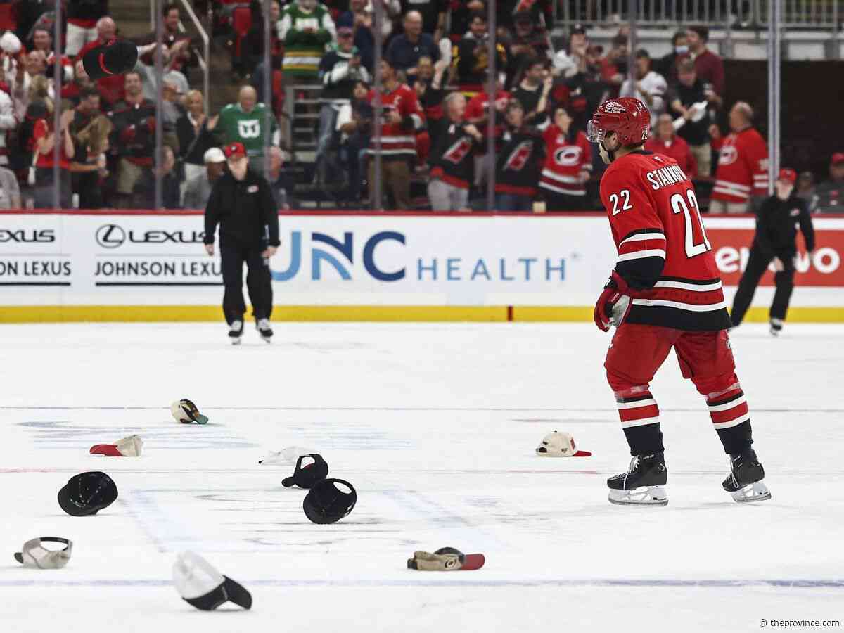 Canucks Live: Hurricane warning | Carolina mascot issues weird statement on B.C. politics