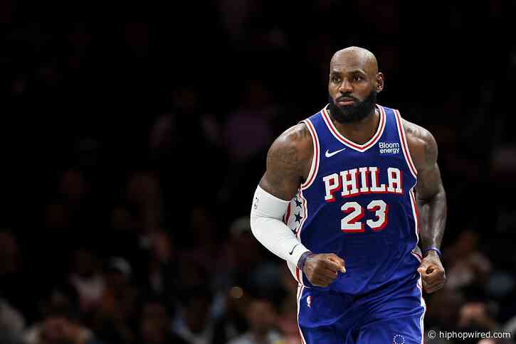 LeBron James Racks Up 10 in 18 Minutes of Sixers Debut