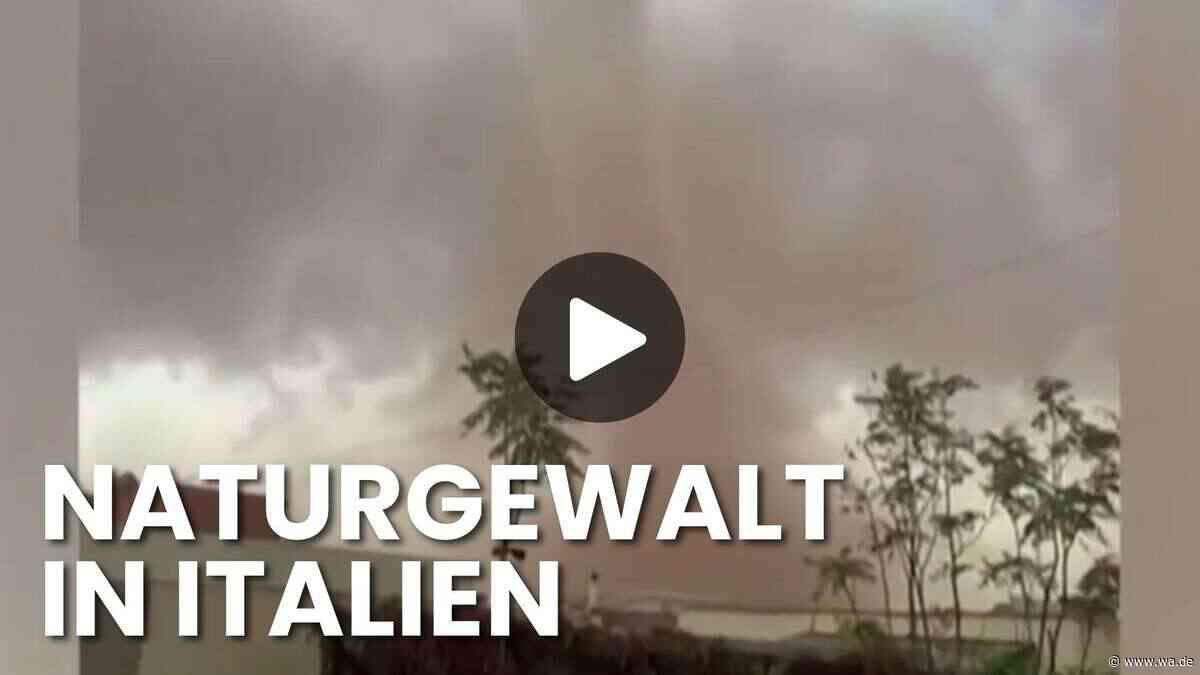 Tornado wütet auf Sizilien: Schule beschädigt, Autos weggeschleudert