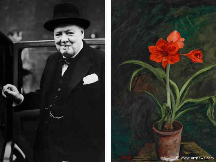A Winston Churchill Painting Gifted to His Daughter Lands at Christie’s