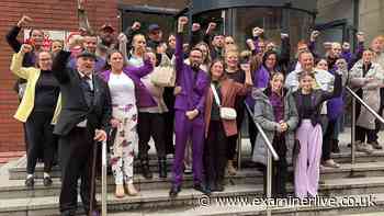 'Justice for Caz' rings through city centre as family celebrate murderer's life sentence