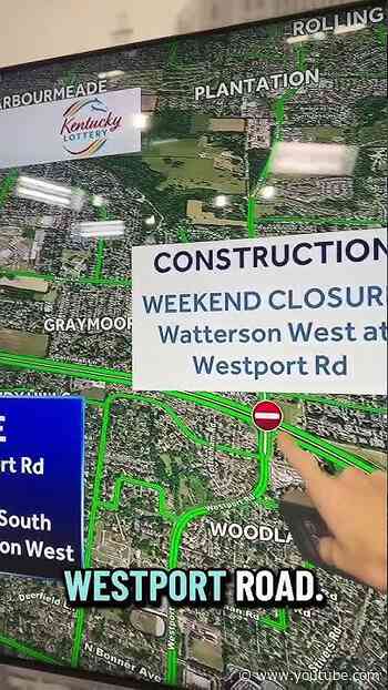 Weekend detours in place as crews complete pavement work along portion of Watterson Expressway
