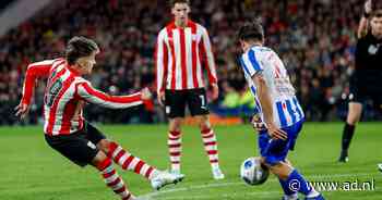 PSV na halfuur op voorsprong tegen Heerenveen, Guus Til kopt raak voor titelverdediger