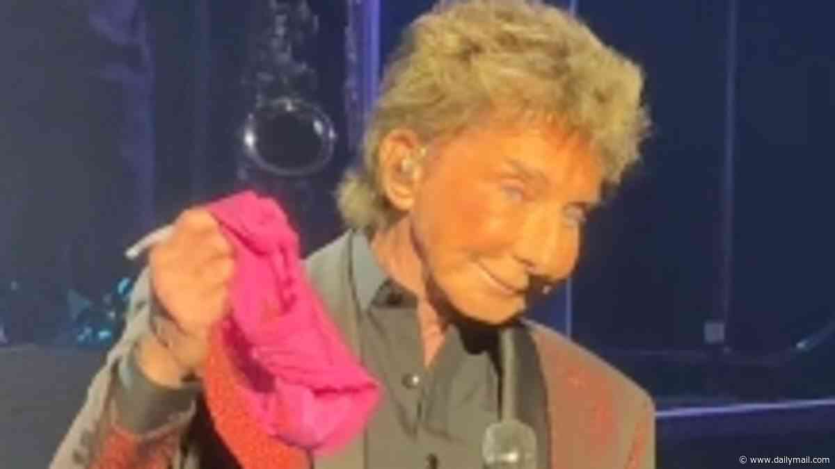 Rabid Barry Manilow fans throw panties at 83-year-old icon as he returns to Vegas stage following cancer treatment: 'I feel like a teen idol again!'