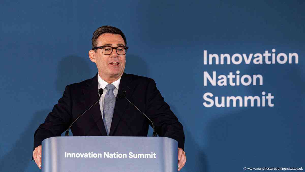 Andy Burnham says Manchester will pioneer new model of public finance for innovation