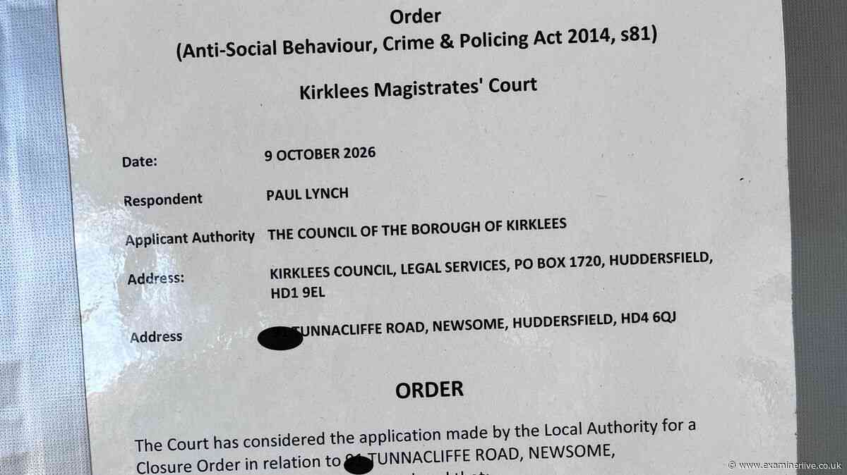 Huddersfield man banned from council flat return after 'serious' claims