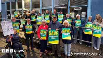 Campaigners protest against library relocation