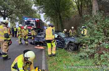 FW Meerbusch: Schwerer Verkehrsunfall mit mehreren schwer verletzten Personen