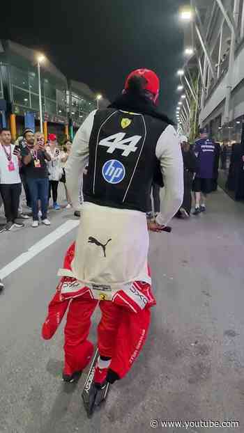 When they realise who was scooting by 😏 #F1shorts #F1