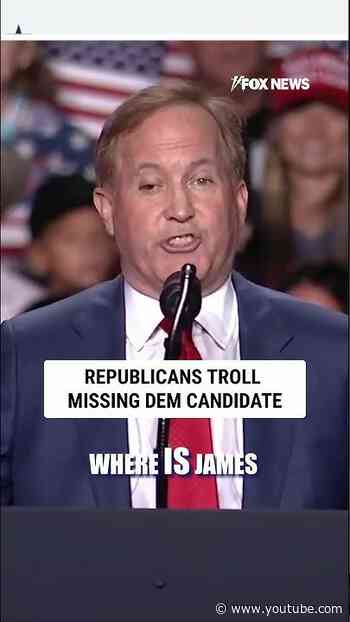 Republicans TROLL missing Dem Senate candidate #shorts