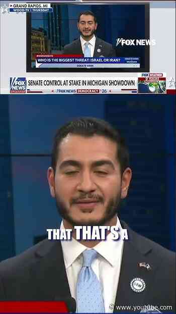 WATCH: El-Sayed STUNS with refusal to answer question on Iran v Israel #shorts