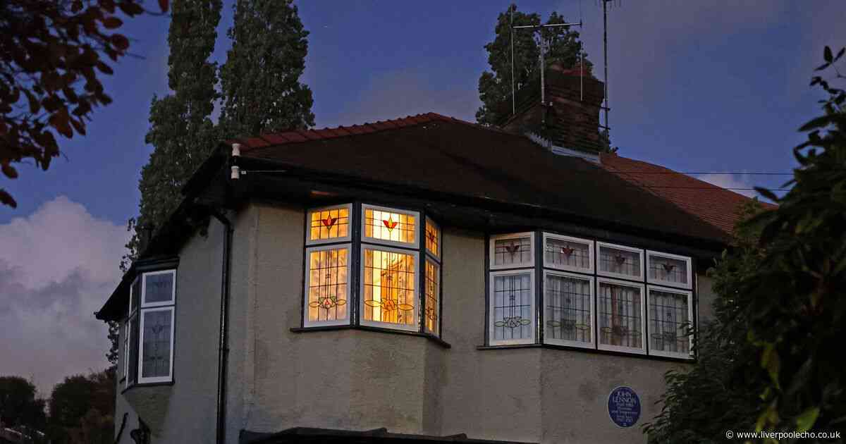 Touching reason bedroom light kept on at John Lennon's childhood home this evening